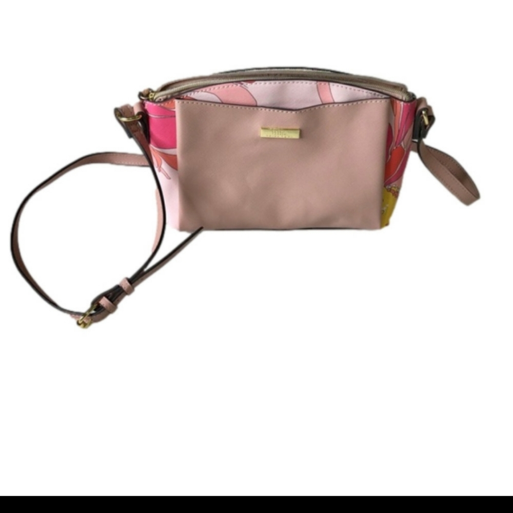 Trina Turk Desert Rose Floral Crossbody Shoulder Bag Small Purse Womens